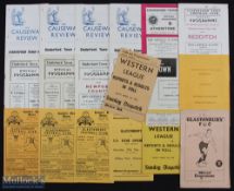 Non-league match programmes Glastonbury FC 1948/49 Yeovil Town, 1950/51 Exeter City, 1957/58