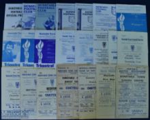 Non-league programme selection Dunstable Town homes 1951/52 Slough Centre (friendly), 1954/55 WHU (