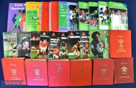 WRU Rugby Handbooks Collection etc (30): Grand selection of the small red, mostly hard bound, packed