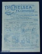 Pre-war 1927/28 Chelsea v Grimsby Town Div. 2 match programme 27 December 1927 (POSTPONED), ex. b.v.