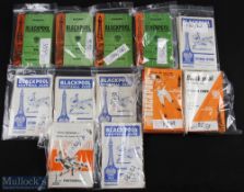 Blackpool comprehensive collection to include home match programmes 1958/59 league (20) excluding