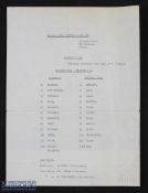 1970/71 Grimsby Town v Preston NE friendly match programme 12 December 1970, large single sheet;