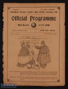 Scarce 1908/1909 Tottenham Hotspur v Grimsby Town (Spurs Volume 1, No. 20) Div. 2 match programme 28