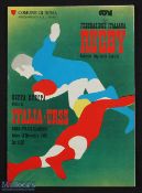 Very rare 1978 Italy v Russia Rugby Programme: Very good, attractive issue from test match played in
