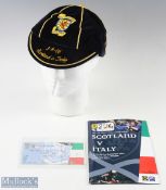 2005 Scotland v Italy International Cap from 2006 World Cup qualifying match, in dark blue with