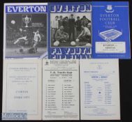 FA Youth Cup 1960/61 Everton v Stoke City (s/f), 1964/65 Everton v Arsenal (final), 1967/68