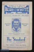 Unusual and scarce 1947/48 Queen of the South programme issue No. 14 (Tenth series) 10 January 1948,