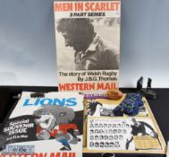 Rugby Posters, Ties & Signed Mini Ball (9): Mini leather Gilbert ball signed (fading) by 1971