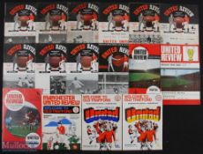 Selection of Manchester Utd v Sunderland match programmes 1950/51, 1951/52, 1953/54 (poor), 1954/