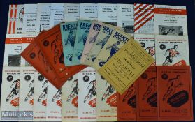 Collection of Brentford home match programmes to include 1944/45 Millwall (league south cup), 1946/