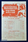 1944/45 Football League Cup North s/f Manchester Utd v Chesterfield 5 May 1945 at Maine Road, single