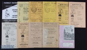 Non-league selection of Belper Town FC home programmes 1953/54 Notts. County 'A' (Central Alliance