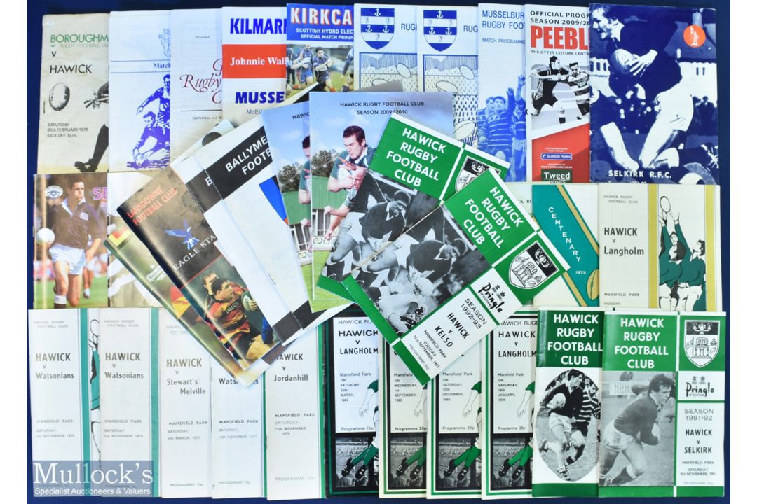 Scottish & Irish Club Rugby Programmes (40): Mostly Scots, from Boroughmuir to Watsonians with