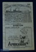 1946/47 Grimsby Town v Everton Div. 1 match programme 8 March 1947; fair condition.
