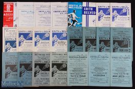 Non-league selectin of Erith & Belvedere FC home programmes 1948/49 Moor Lane (friendly),