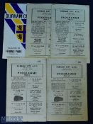 Selection of Durham City home match programmes to include 1955/56 Norton Woodseats (FAA cup),