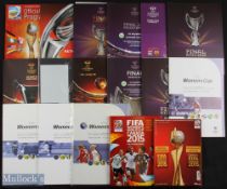 2001-2015 Women's Football Big Match Football Programmes, World cup, Euro Champions league, a good