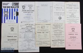 Selection of Whitley Bay Athletic home match programmes to include 1955/56 Consett, 1956/57 Carlisle