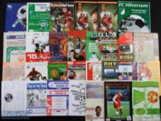 Manchester United away friendly match programmes, mainly pre-season 2000/2001 Celtic, Dusseldorf