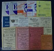 Non-league Gainsborough Trinity home match programmes to include 1946/47 Darlington (FAC), 1949/50