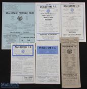 Non-league Wealdstone FC home friendly match programmes 1949/50 Athenian League v Nigerian FA (