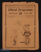 Pre-war 1934/1935 Tottenham Hotspur v Grimsby Town Div. 1 match programme 26 December 1934, has been