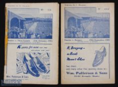 1950/51 Dundee v Third Lanark Div 'A' match programme 24 February 1951 (Sellotape to spine, small
