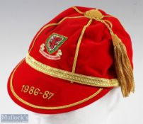 1986-87 Neville Southall Wales Commemorative International Football cap