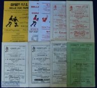 Non-league Consett FC home match programmes 1945/46 Darlington 22 April 1946, 1951/52 North Shields,