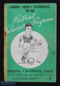 1952/53 Hibernian v Manchester Utd (Gordon Smith testimonial) programme at Easter Road 15