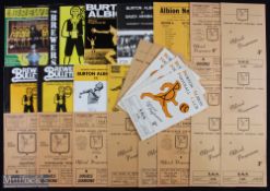 Burton Albion home match programme selection to include 1954/55 Atherstone, 1955/56 Halifax Town (