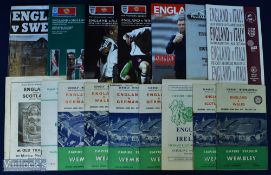 England Schoolboy international home match programmes to include 1955 Wales, 1956 Scotland, 1958