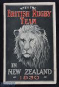 1930 British & I Lions in New Zealand Rugby Book: Popular thick softback with striking cover, G T