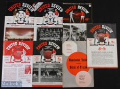 1956-1985 Manchester United Football Programmes, to include 1956 V Real Madrid, 1957 v Dukla of