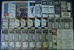 Collection of Derby County home match programmes to include 1946/47 Chelsea (ph), 1947/48 Arsenal,