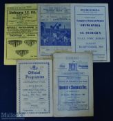Selection of Irish match programmes to include 1947/48 Shelbourne v Limerick (Shield game), 1953/