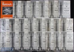 1958/59 Grimsby Town Div. 2 home programme collection complete league season plus Manchester City (