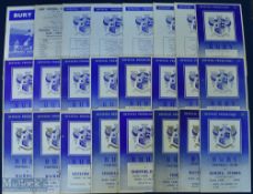 Collection of Bury home match programmes to include 1946/47 Burnley, 1947/48 Sheffield Wednesday,