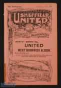 Pre-war 1913/1914 Sheffield Utd v Grenoside reserve match programme 28 February 1914, 4 pager; ex.