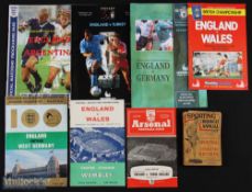 1959-2000 England International Programmes, to include England V Young England 1962/63, England v