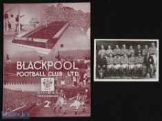 Pre-war 1937/1938 Blackpool v Derby County Central League match programme 12 February 1938 at