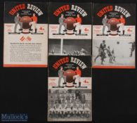 Selection of Manchester United homes 1956/57 Anderlecht (European Cup), Atletico Bilbao (European