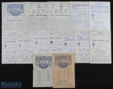 Non-league selection of Ilford FC home programmes 1934/1935 Harwich & Parkeston v Leyton (Essex