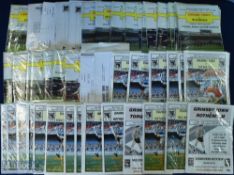 Grimsby Town home match programme collection to include 1986/87 Div. 2 homes complete season (
