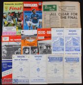 Selection of Scottish match programmes to include 1961 Rangers v Fiorentina (ECWC final) (poor),