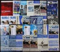 Selection of Cardiff City home match programmes v Manchester City 2018/19 + match report, Manchester