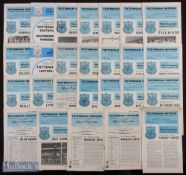 1963-1970 Tottenham Hotspurs home Football Programmes, to include Spurs v Leeds Aug 19th 1970, v