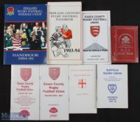 Rugby Handbook Selection (8): WRU 1923-4, scarce; Midland Counties 1993-4; English Schools 1994-5;
