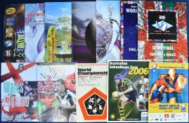 Rugby League Programme etc Selection (12): Great spread, Wales v Australia 1975, NZ 2002 and v