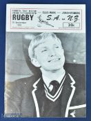 1970 S Africa v NZ 4th Test Rugby Programme: Fine issue from Ellis Park for the final test of this